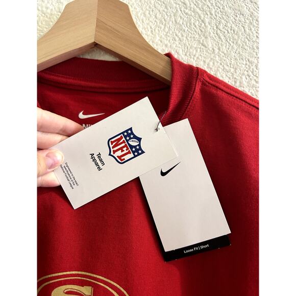 San Francisco 49ers Women's Red Nike Boxy Crop Tee M NWT - Picture 6 of 7